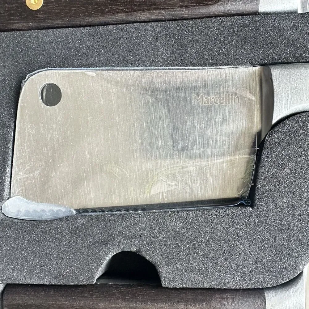 NEW Marcellin Steak Cleaver Knifes Set Of 4 High Carbon Stainless Steel Blades
